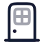Door icon with twotone rounded style