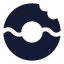 Doughnut icon with solid sharp style