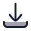 Download icon with duotone rounded style