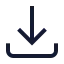 Download icon with stroke sharp style
