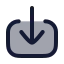 Download icon with duotone rounded style