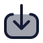 Download icon with duotone standard style