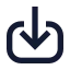 Download icon with solid sharp style