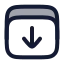 Download icon with duotone rounded style