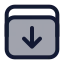 Download icon with duotone standard style