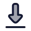 Download icon with duotone rounded style