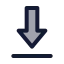 Download icon with duotone standard style