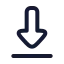 Download icon with stroke rounded style