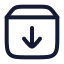 Download icon with stroke rounded style