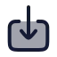 Download icon with duotone rounded style