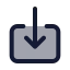Download icon with duotone standard style