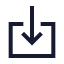 Download icon with stroke sharp style