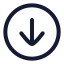 Downloadcircle icon with stroke rounded style