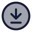 Downloadcircle icon with duotone standard style