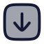 Downloadsquare icon with duotone rounded style