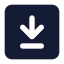 Downloadsquare icon with solid standard style