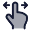 Drag icon with duotone standard style