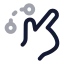 Drag icon with twotone rounded style