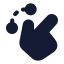 Drag icon with solid standard style