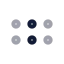 Dragdrophorizontal icon with twotone rounded style