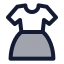Dress icon with duotone standard style