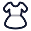 Dress icon with twotone rounded style