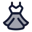 Dress icon with duotone standard style