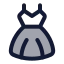 Dress icon with duotone standard style