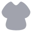 Dress icon with bulk rounded style