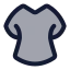 Dress icon with duotone standard style