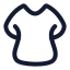 Dress icon with stroke rounded style