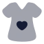 Dress icon with bulk rounded style