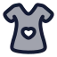 Dress icon with duotone rounded style