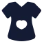 Dress icon with solid standard style