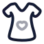Dress icon with twotone rounded style