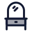 Dressingtable icon with duotone rounded style
