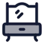 Dressingtable icon with duotone rounded style