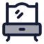 Dressingtable icon with duotone standard style