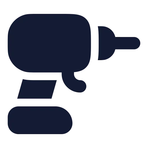 Drill Icon in Solid Rounded style
