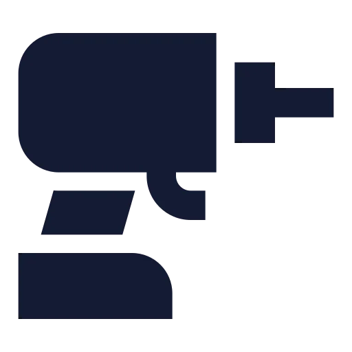 Drill Icon in Solid Sharp style