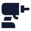 Drill icon with solid sharp style
