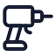 Drill icon with stroke standard style