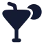 Drink icon with solid rounded style