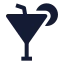 Drink icon with solid sharp style