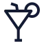 Drink icon with stroke sharp style