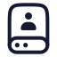 Drive icon with stroke rounded style