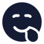 Drooling icon with solid standard style