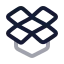 Dropbox icon with twotone rounded style