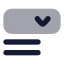 Dropdownfieldtype icon with bulk rounded style
