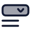 Dropdownfieldtype icon with duotone rounded style